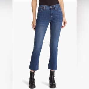 FRAME Le High Raw Hem Ankle Straight Leg Jeans